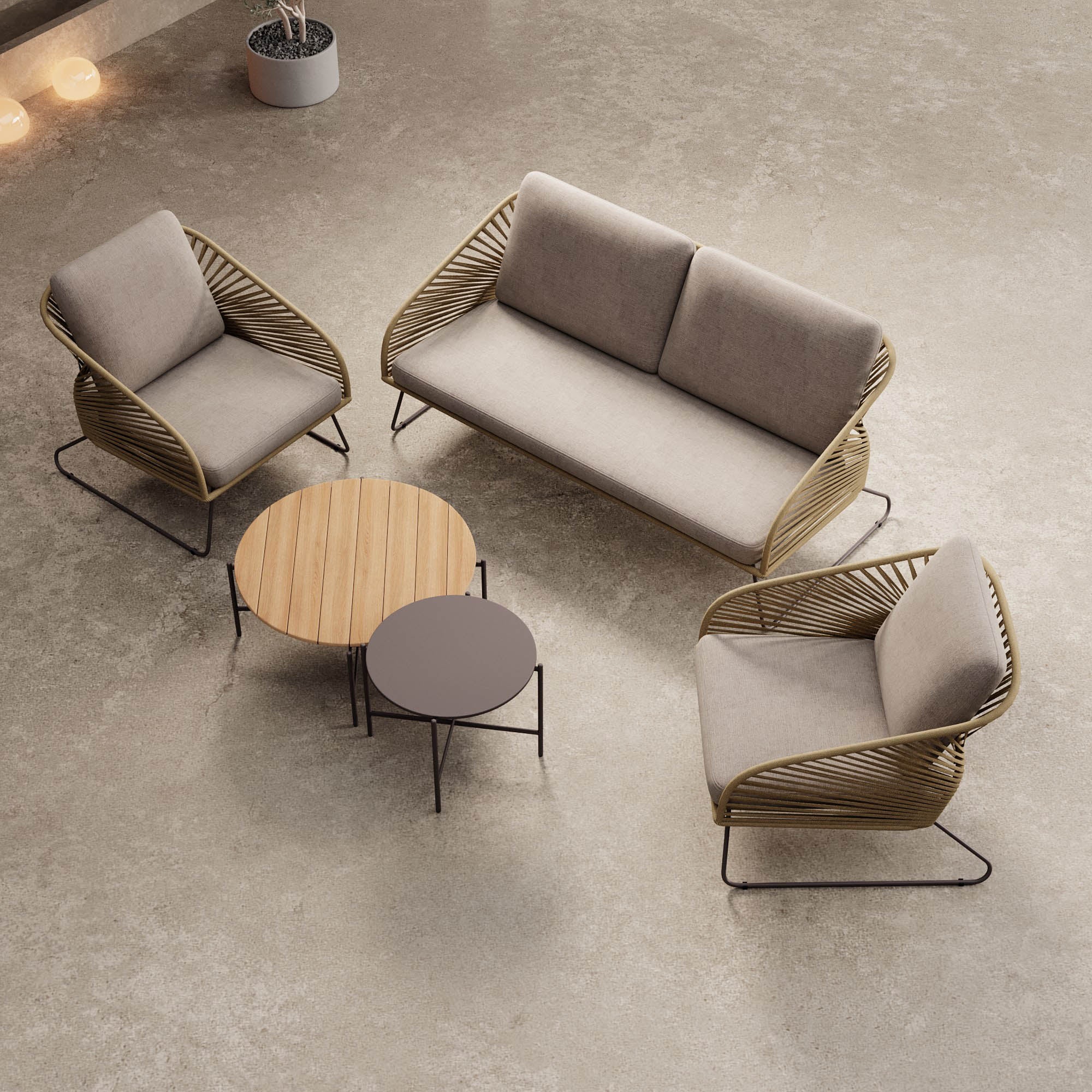 Garten Lounge Set Veleno - Aluminiumgestell