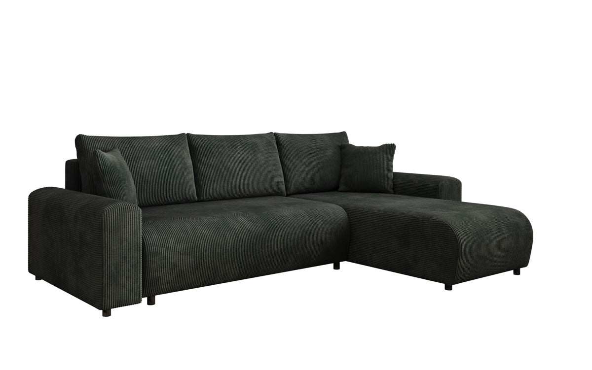 Designer Sofa Hanna mat Schlooffunktioun an Stauraum