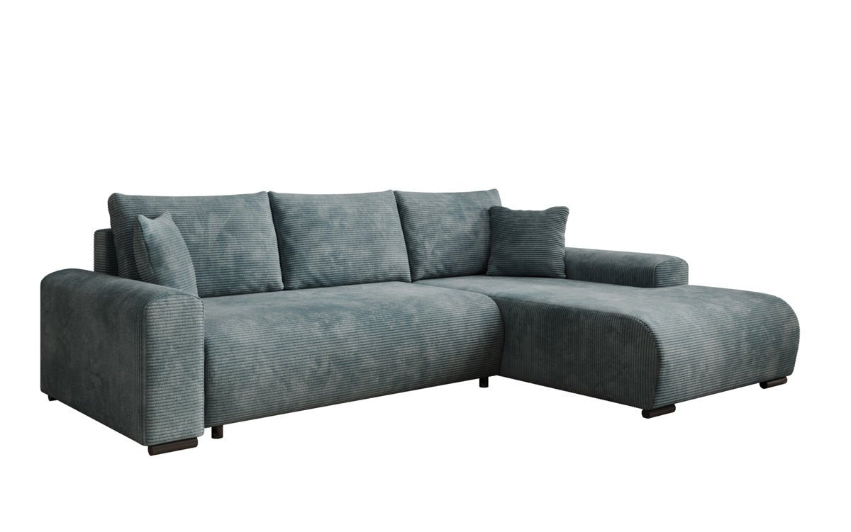 Designer Sofa Hanna mat Schlooffunktioun an Stauraum