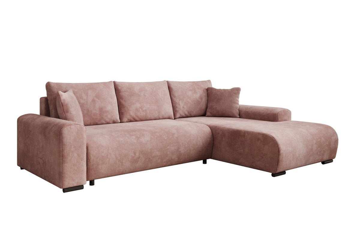 Designer Sofa Hanna mat Schlooffunktioun an Stauraum
