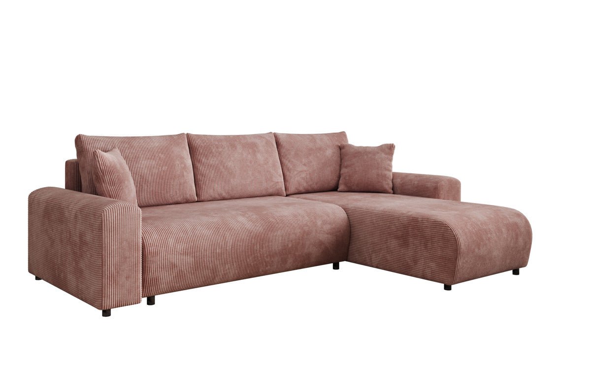 Designer Sofa Hanna mat Schlooffunktioun an Stauraum