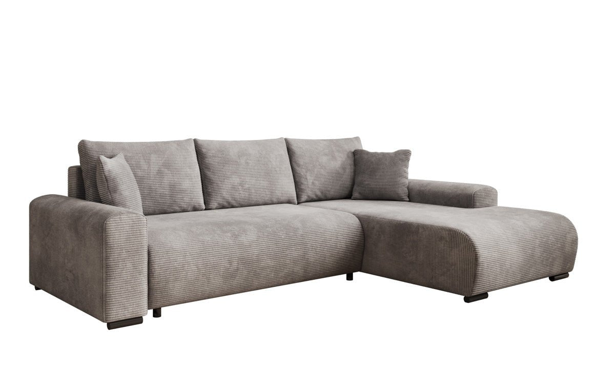 Designer Sofa Hanna mat Schlooffunktioun an Stauraum