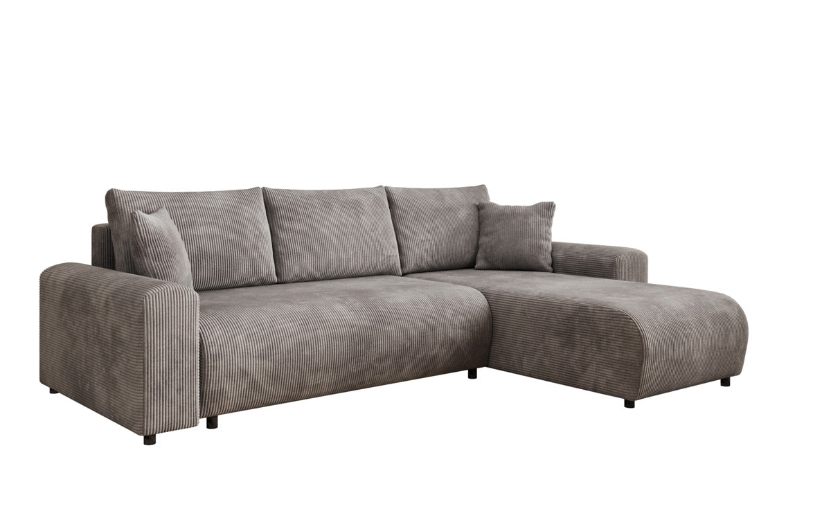 Designer Sofa Hanna mat Schlooffunktioun an Stauraum