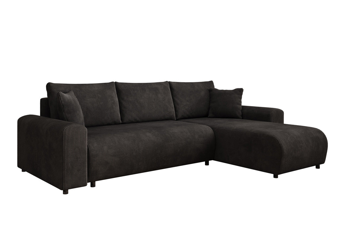 Designer Sofa Hanna mat Schlooffunktioun an Stauraum