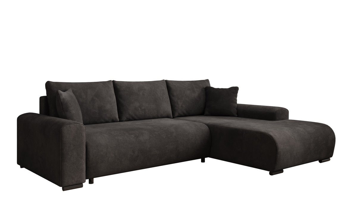 Designer Sofa Hanna mat Schlooffunktioun an Stauraum