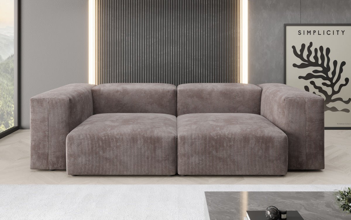 Designer 2 Sëtzer Sofa Snug a Cord