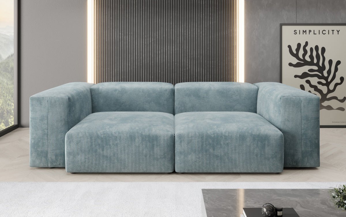 Designer 2 Sëtzer Sofa Snug a Cord