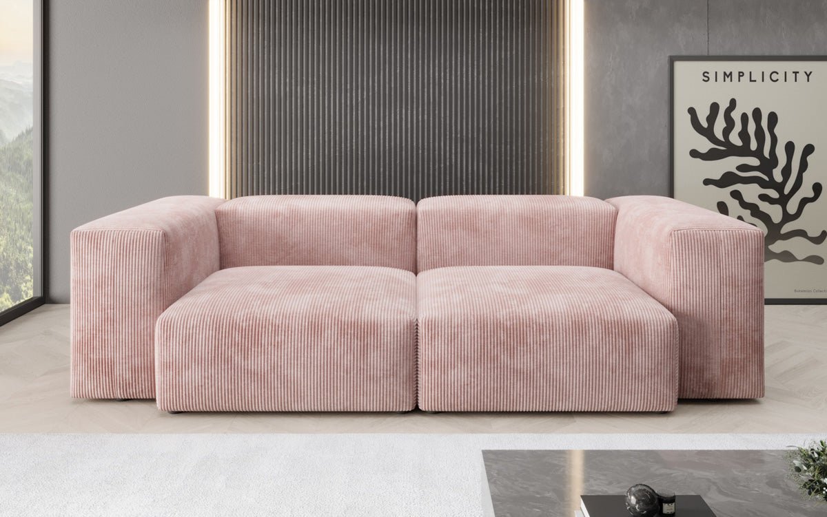 Designer 2 Sëtzer Sofa Snug a Cord