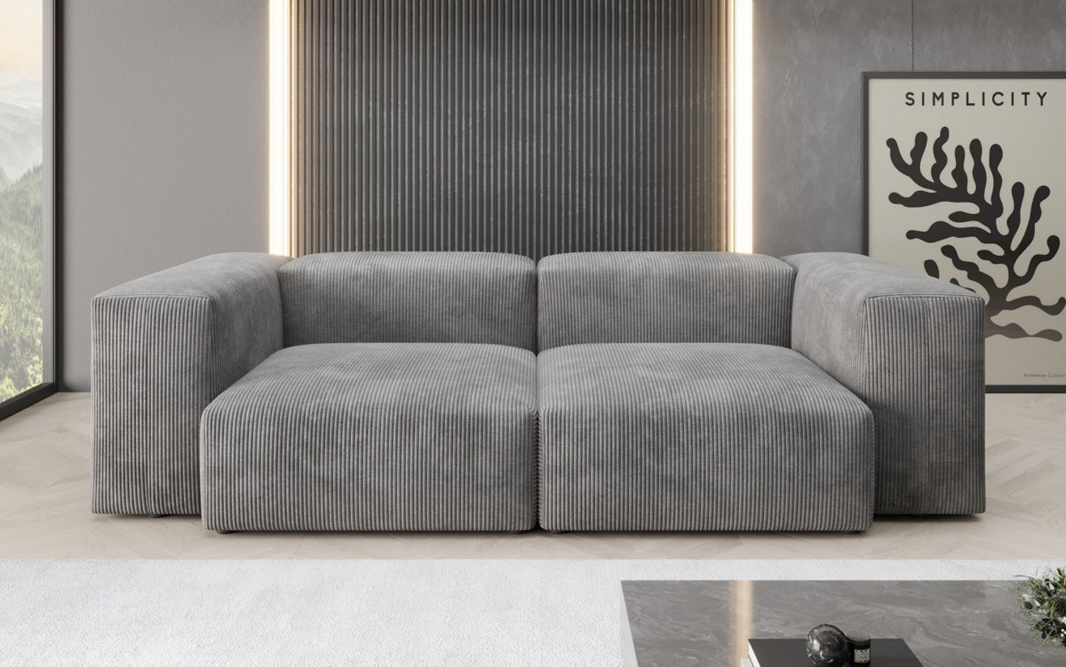 Designer 2 Sëtzer Sofa Snug a Cord