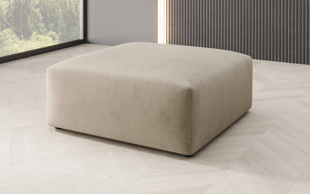 Beistellhocker 80 cm Snug aus Samt