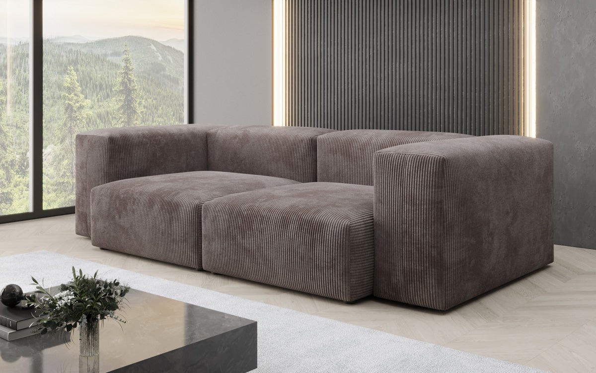 Designer 2 Sëtzer Sofa Snug a Cord