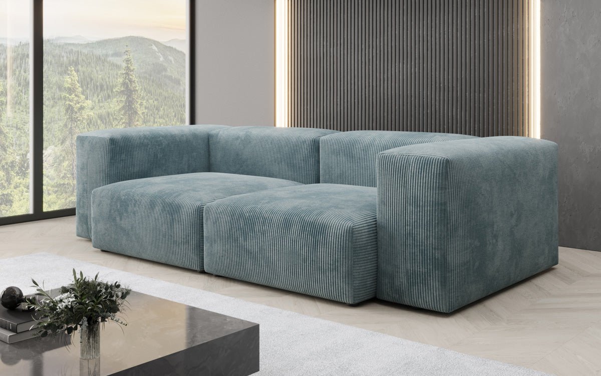 Designer 2 Sëtzer Sofa Snug a Cord