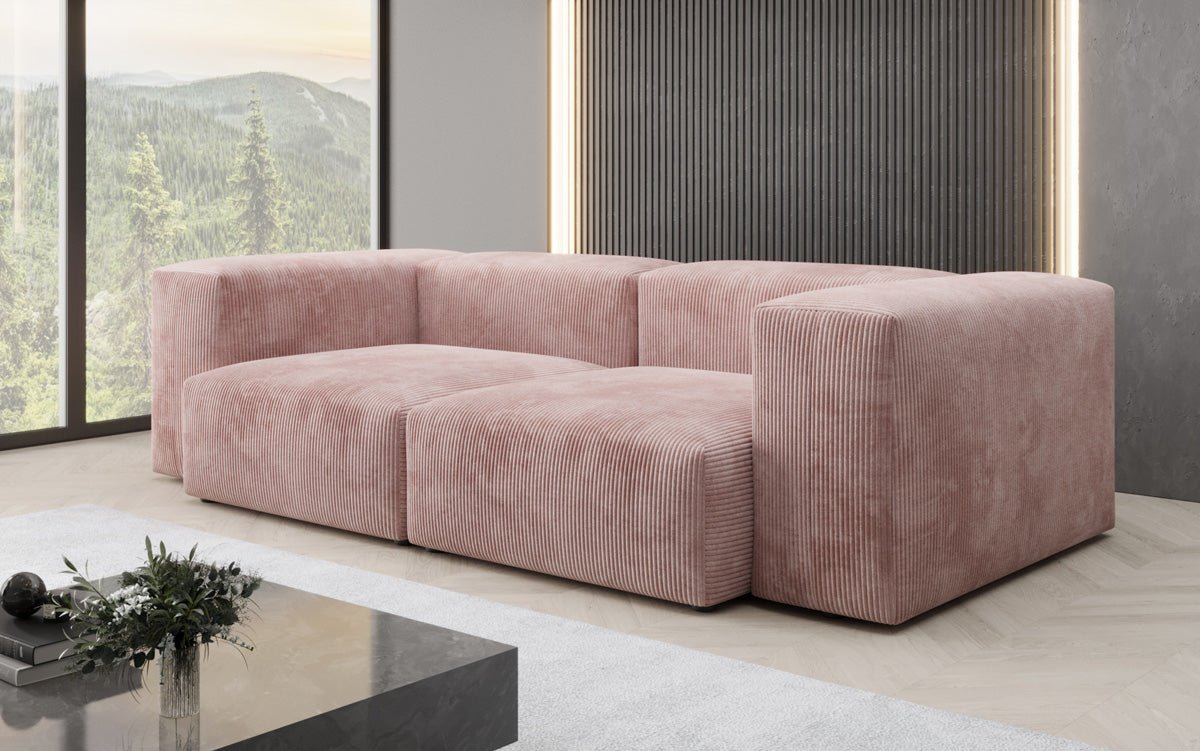 Designer 2 Sëtzer Sofa Snug a Cord