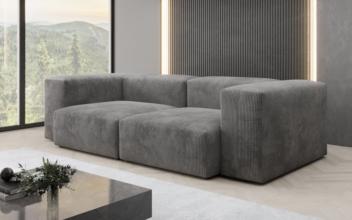 Designer 2 Sëtzer Sofa Snug a Cord