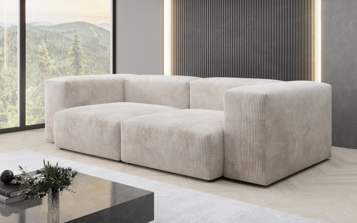 Designer 2 Sëtzer Sofa Snug a Cord