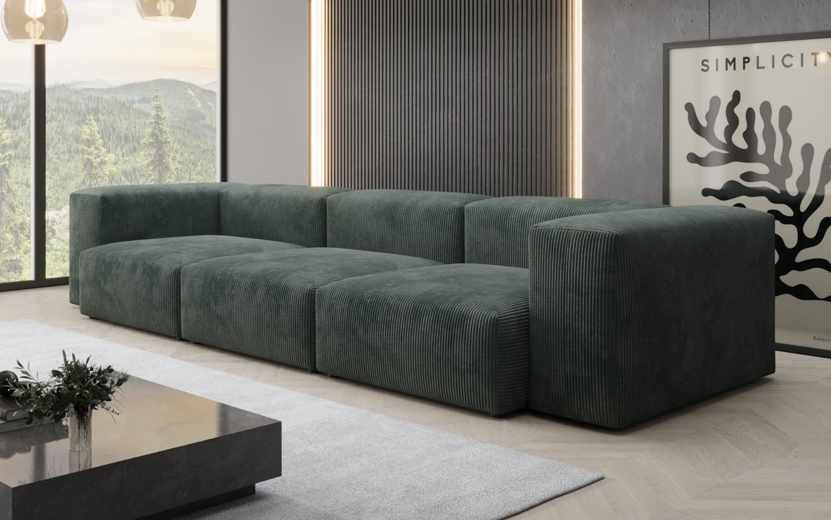 Designer 2 Sëtzer Sofa Snug a Cord