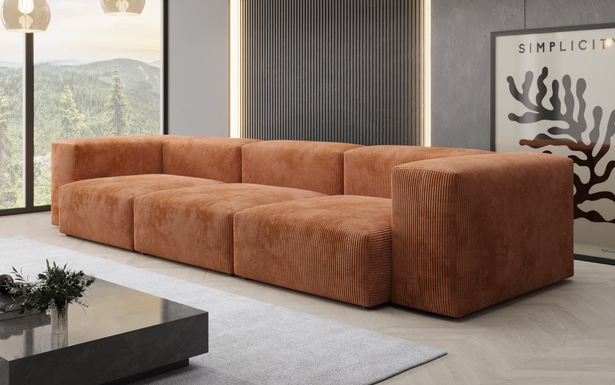Designer 2 Sëtzer Sofa Snug a Cord