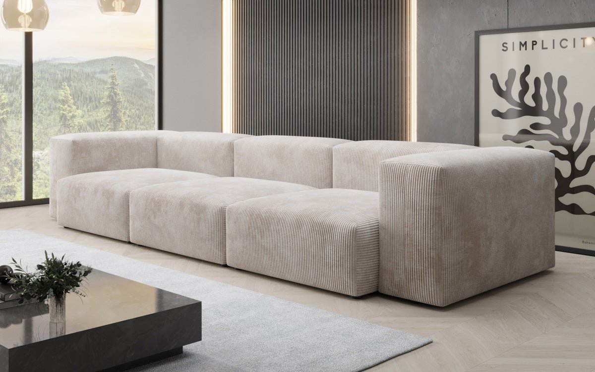 Designer 2 Sëtzer Sofa Snug a Cord