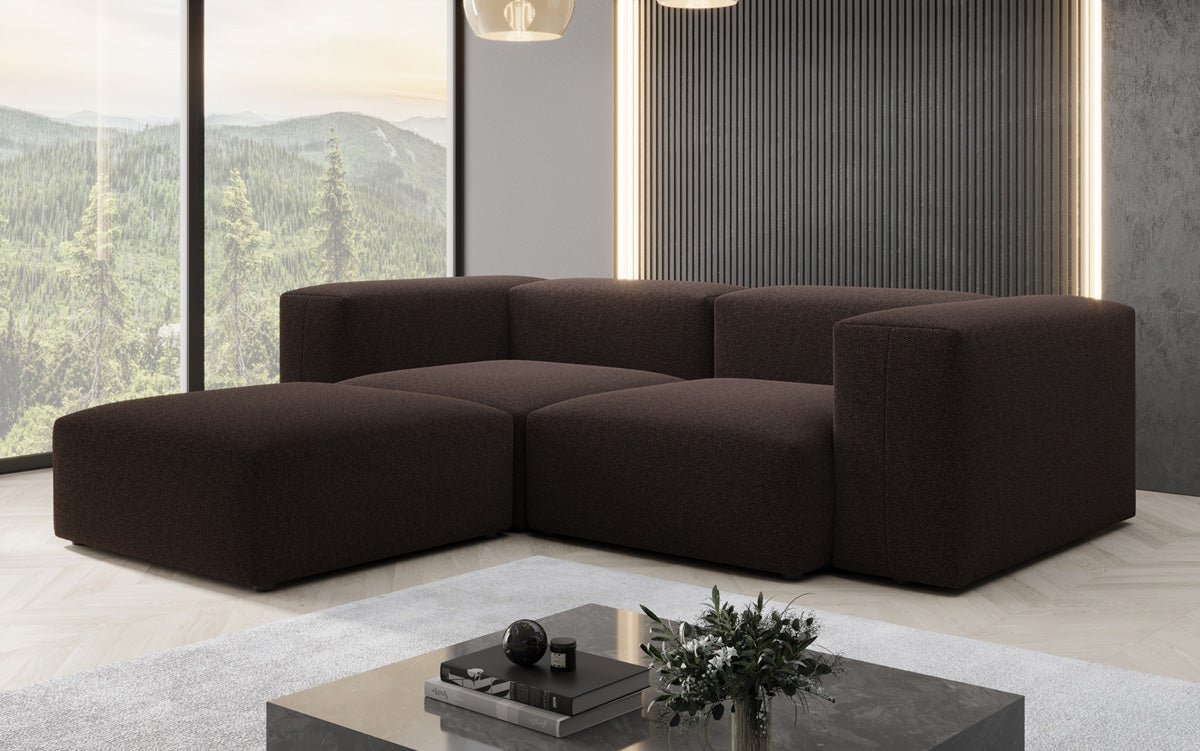 Designer L Sofa Snug Mini in Bouclé