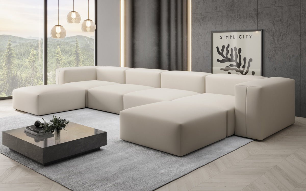 Designer U Sofa Snug am Stoff