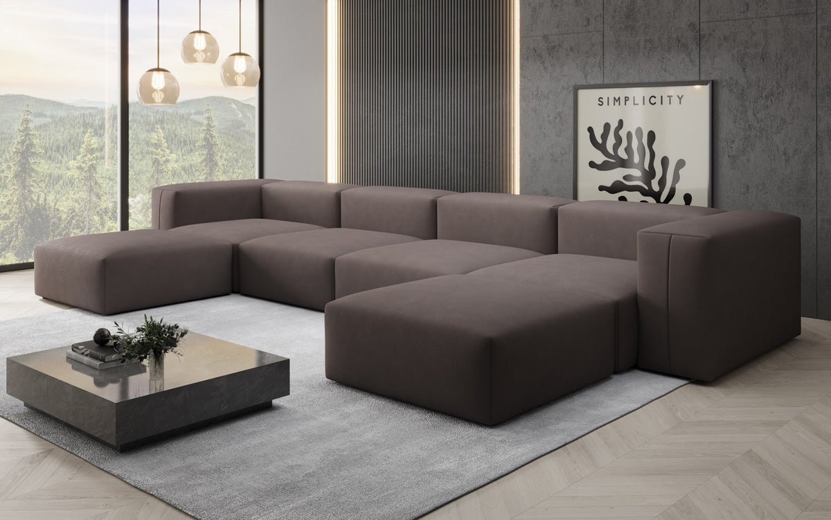 Designer U Sofa Snug am Stoff