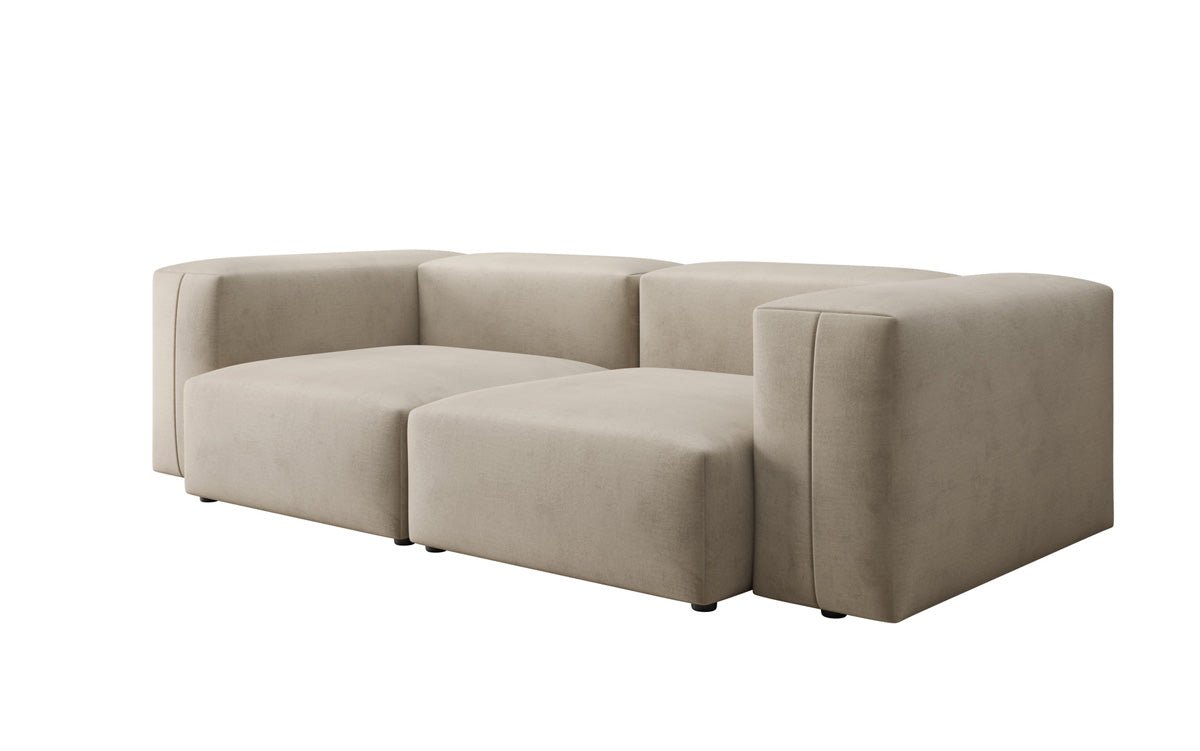 Designer 2 Sitzer Sofa Snug in Samt