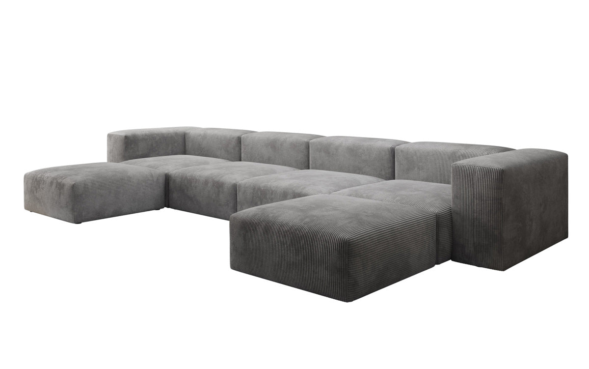 Designer U Sofa Snug aus Kord