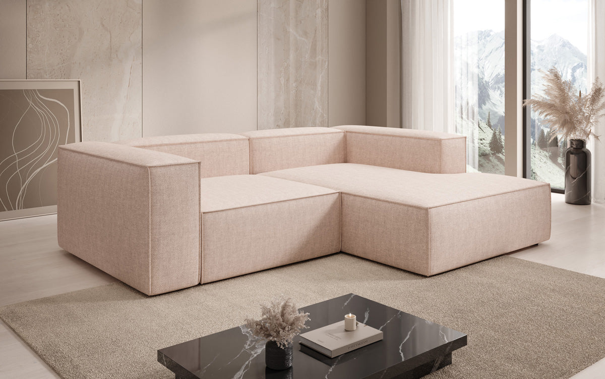 Designer Ecksofa Lesley Mini a Lengen-Optik