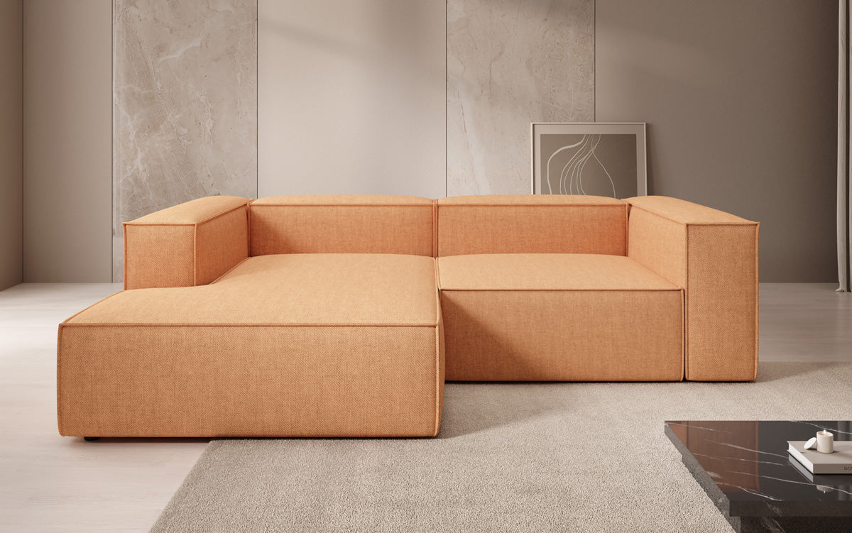 Designer Ecksofa Lesley Mini a Lengen-Optik