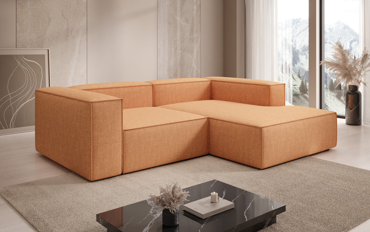Designer Ecksofa Lesley Mini a Lengen-Optik