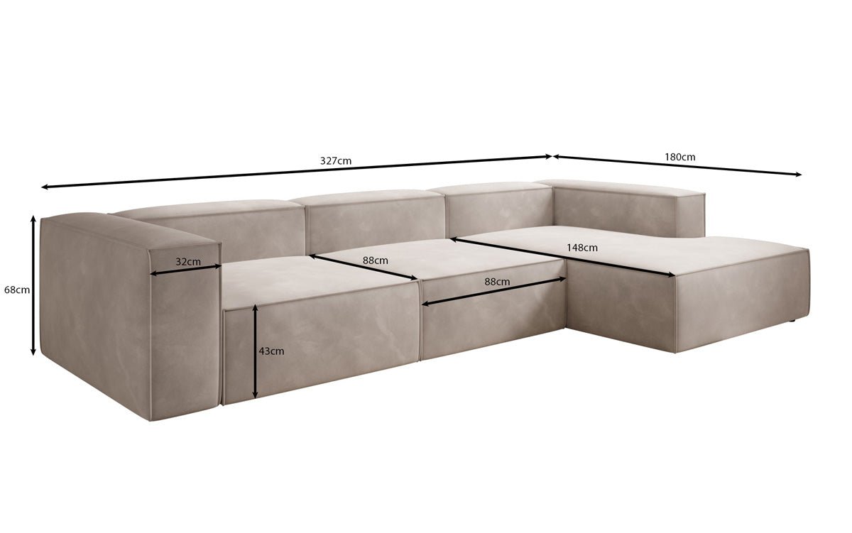 Designer Sofa Lesley L a Samt