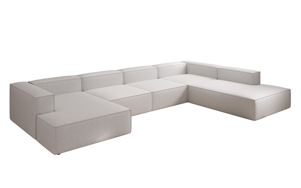 Designer-Sofa Lesley U XXL a Lengen-Optik