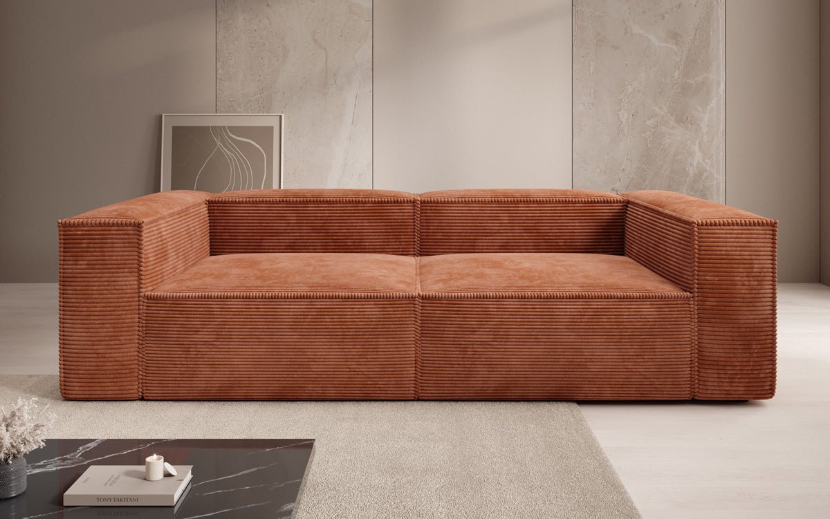 Designer Sofa Lesley 3 Sitzer in Cord
