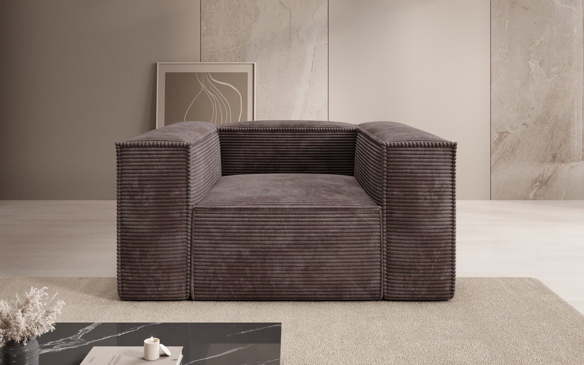 Designer Sofa-Sessel Lesley aus Cord