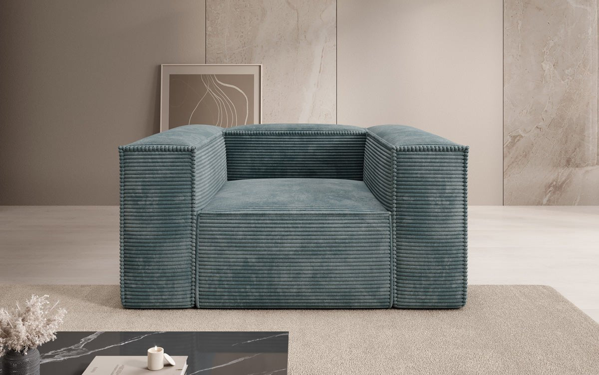 Designer Sofa-Sessel Lesley aus Cord