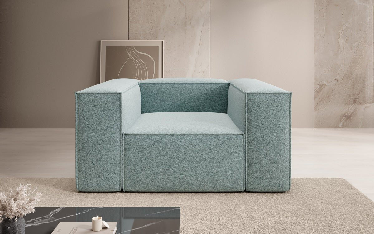 Designer-Sofasessel Lesley aus Strukturstoff