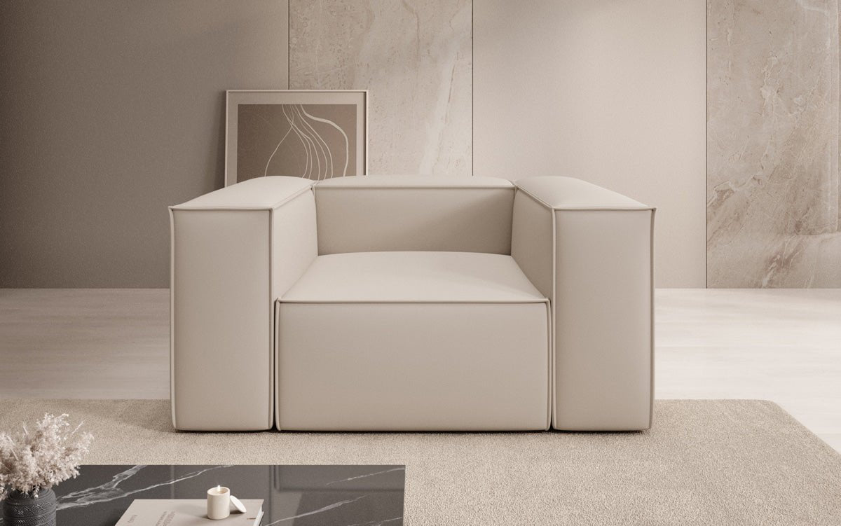 Designer Sofa-Sessel Lesley aus Stoff