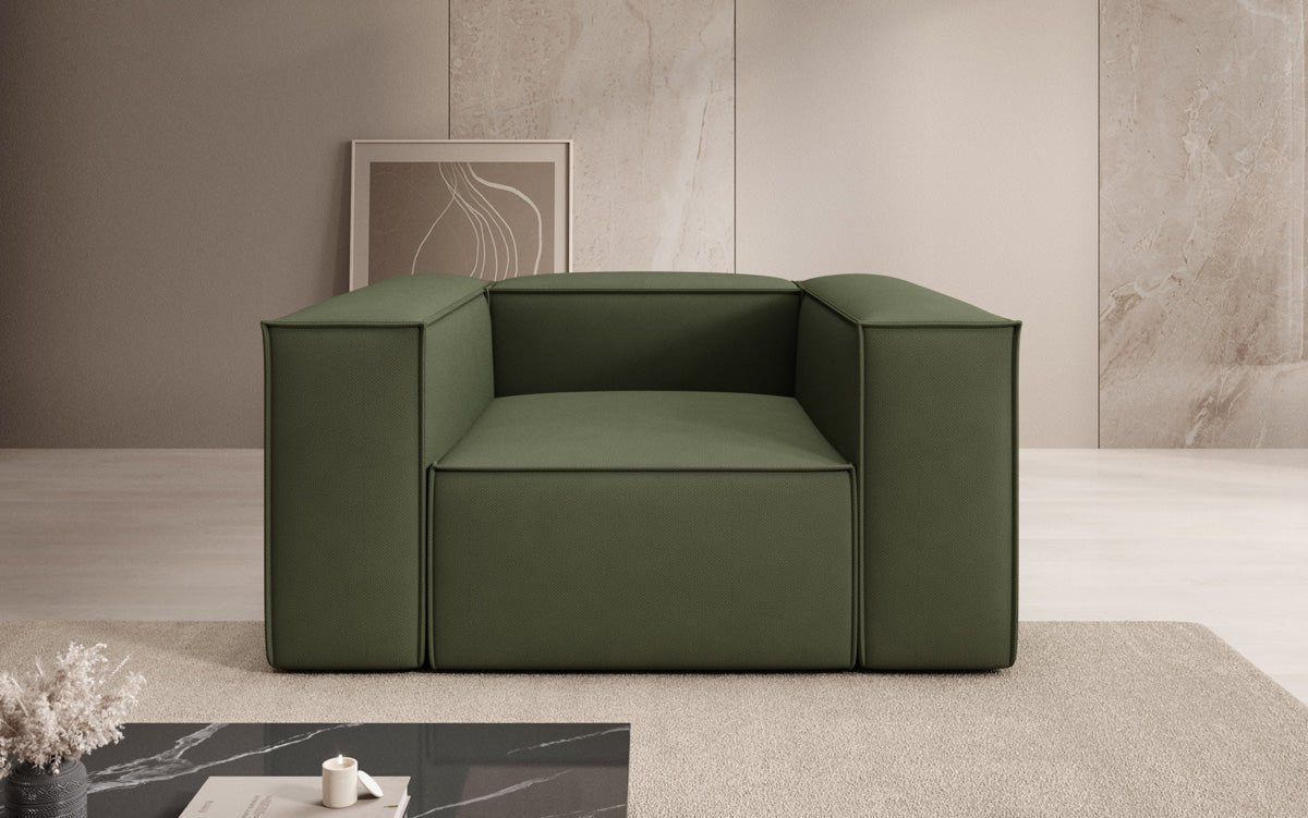 Designer Sofa-Sessel Lesley aus Stoff