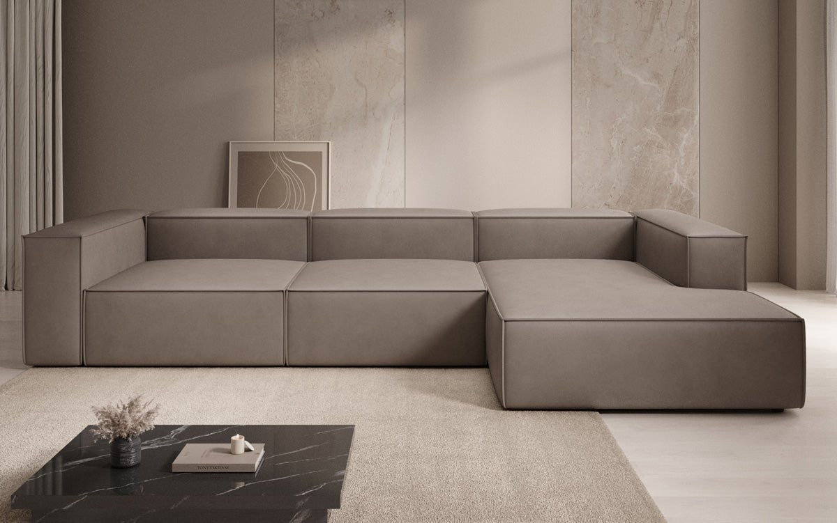 Designer Sofa Lesley L am Echtleder