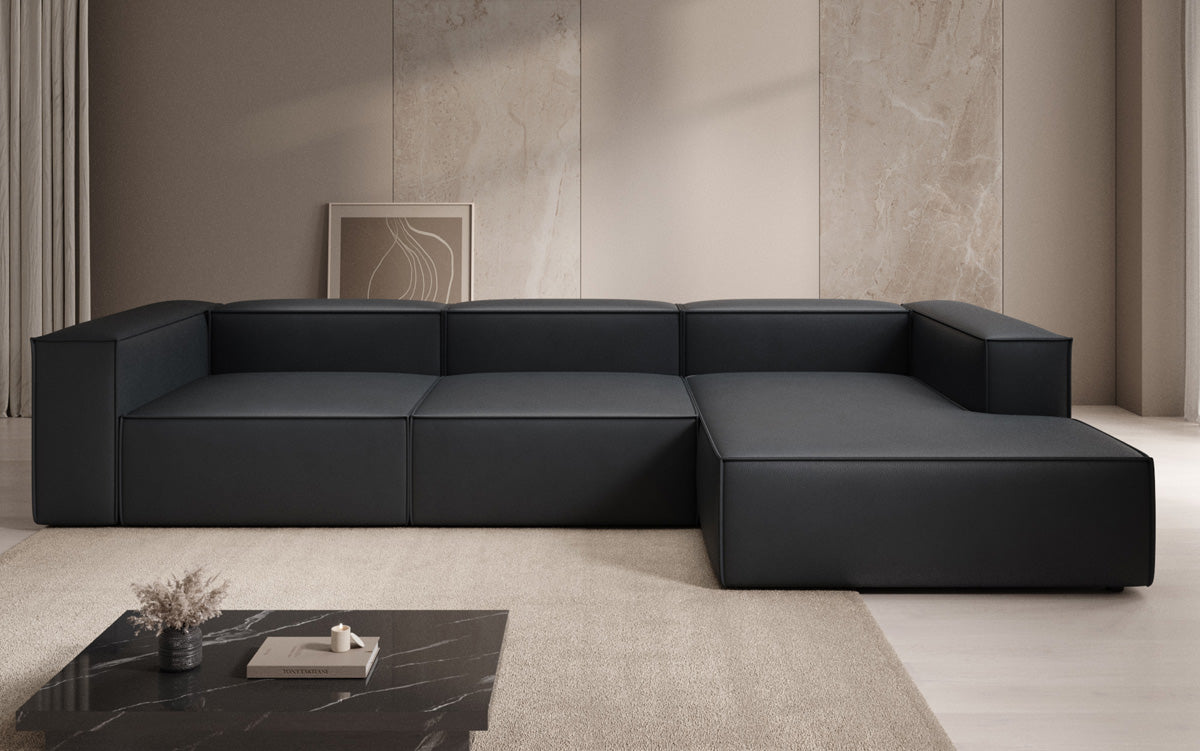 Designer Sofa Lesley L am Echtleder