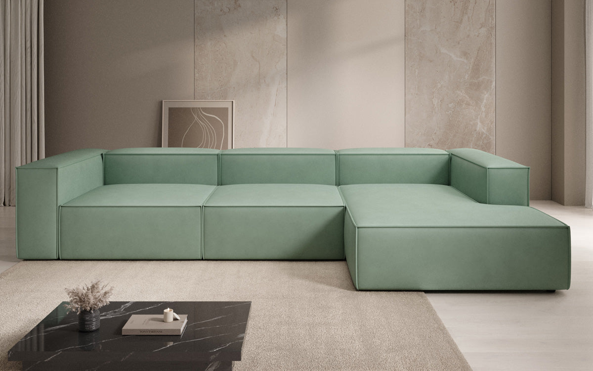 Designer Sofa Lesley L am Echtleder