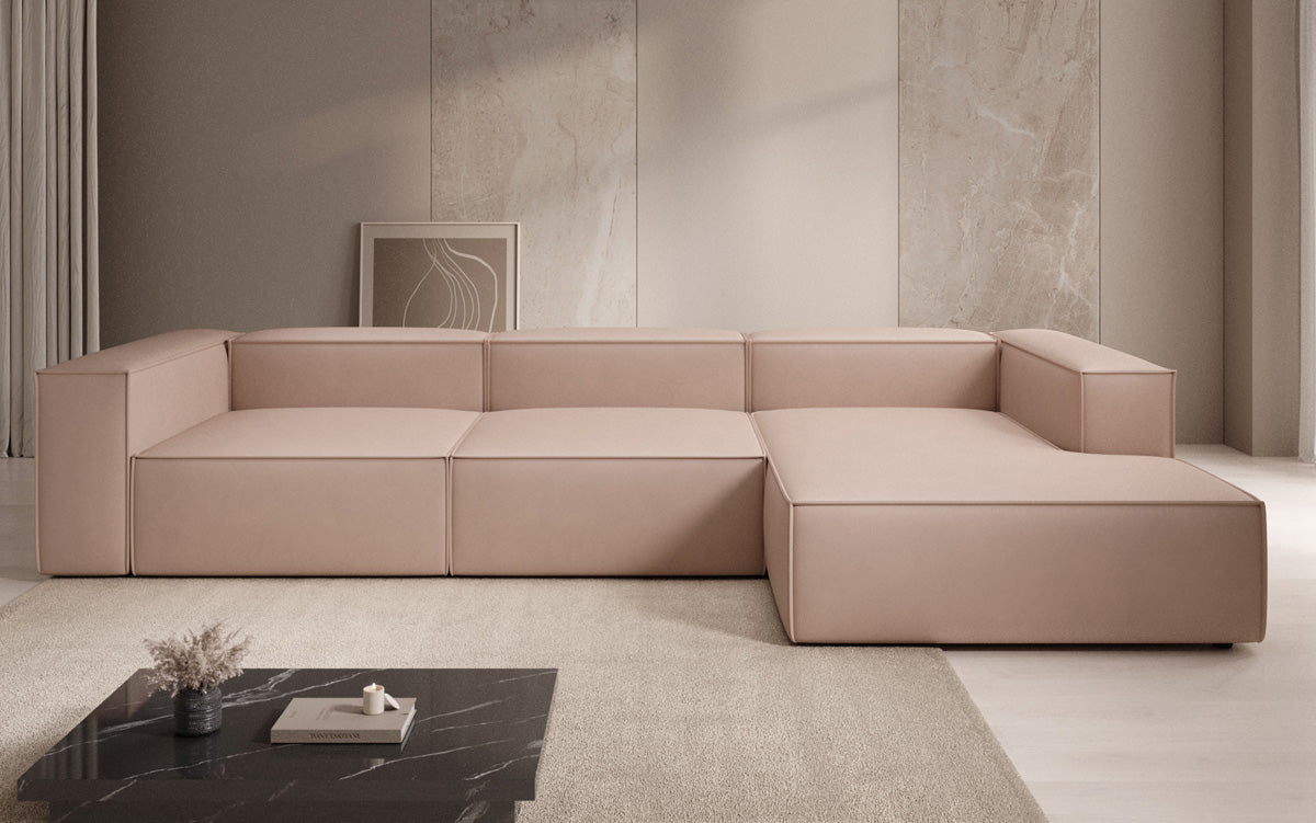 Designer Sofa Lesley L am Echtleder