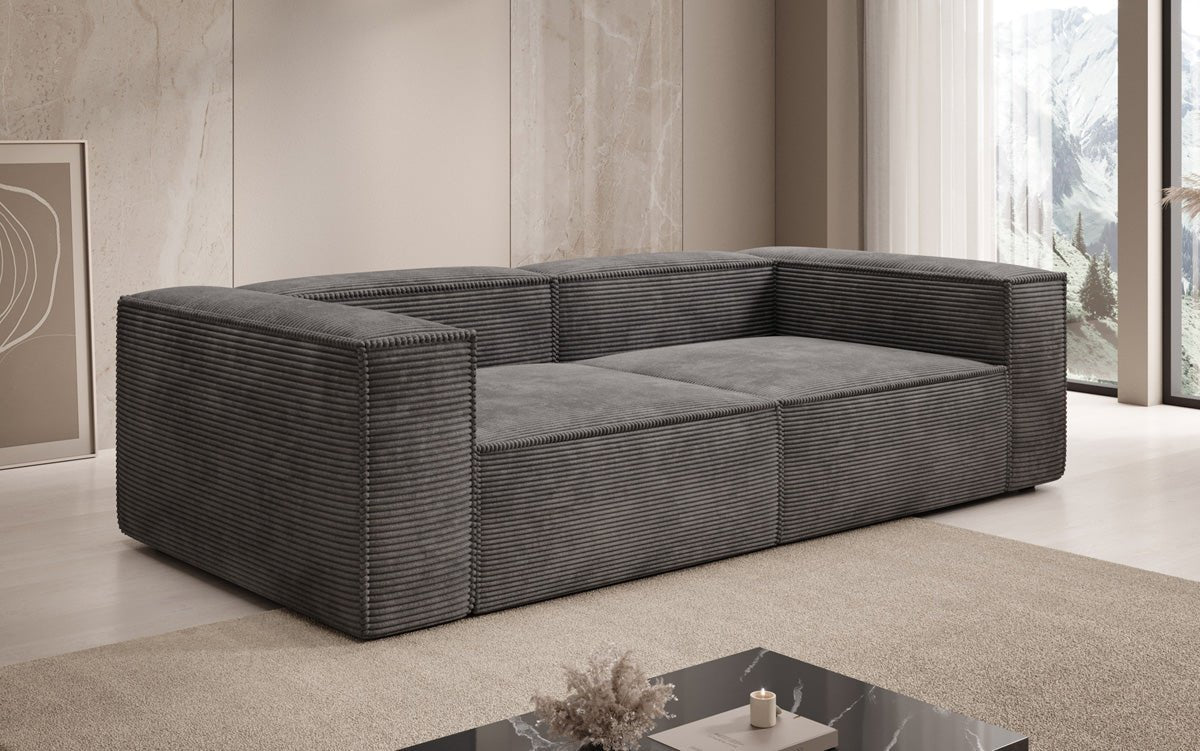 Designer Sofa Lesley 3 Sitzer in Cord