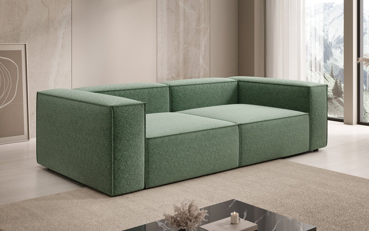 Designer Sofa Lesley 3 Sitzer in Strukturstoff