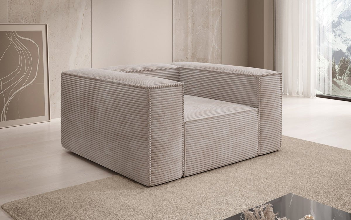 Designer Sofa-Sessel Lesley aus Cord