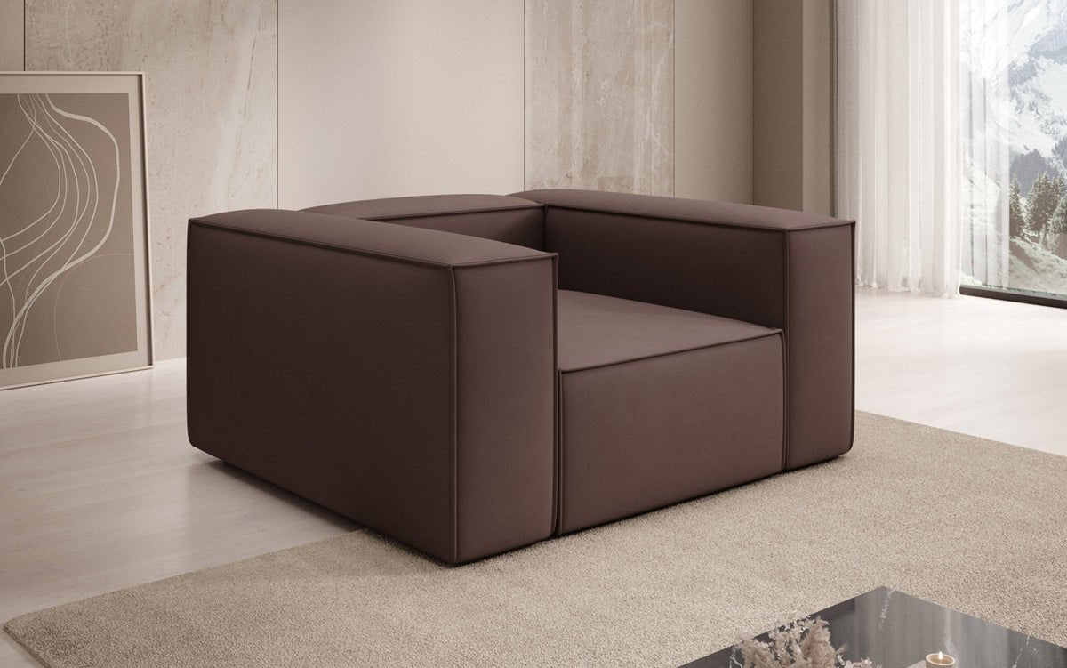 Designer Sofa-Sessel Lesley aus Stoff