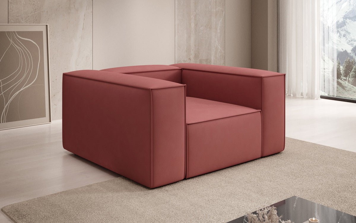 Designer Sofa-Sessel Lesley aus Stoff