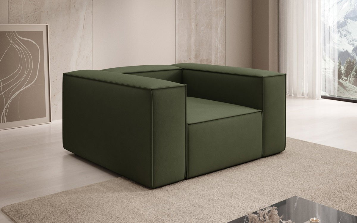 Designer Sofa-Sessel Lesley aus Stoff