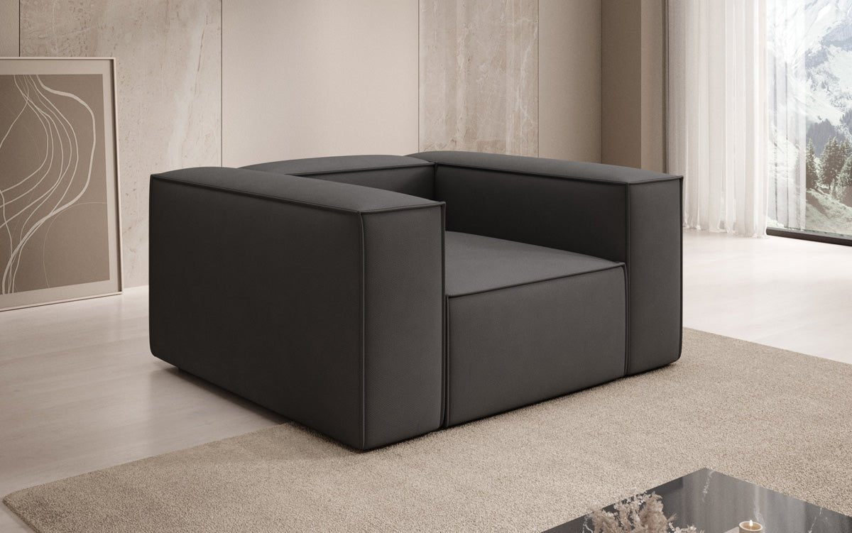 Designer Sofa-Sessel Lesley aus Stoff