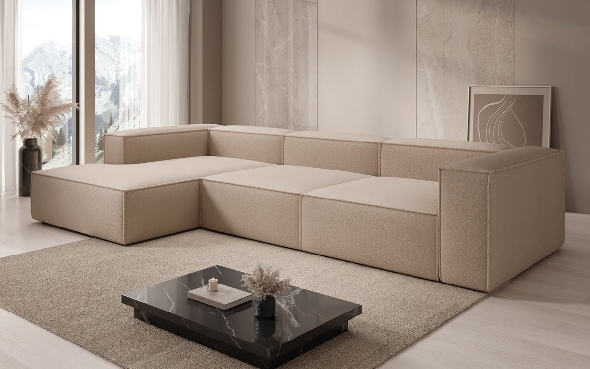 Designer Sofa Lesley L a Bouclé